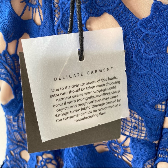 NWT Cooper St Lace Sky Beauty V-Neck Flounce Ruffle Midi Cocktail Dress - Picture 14 of 14